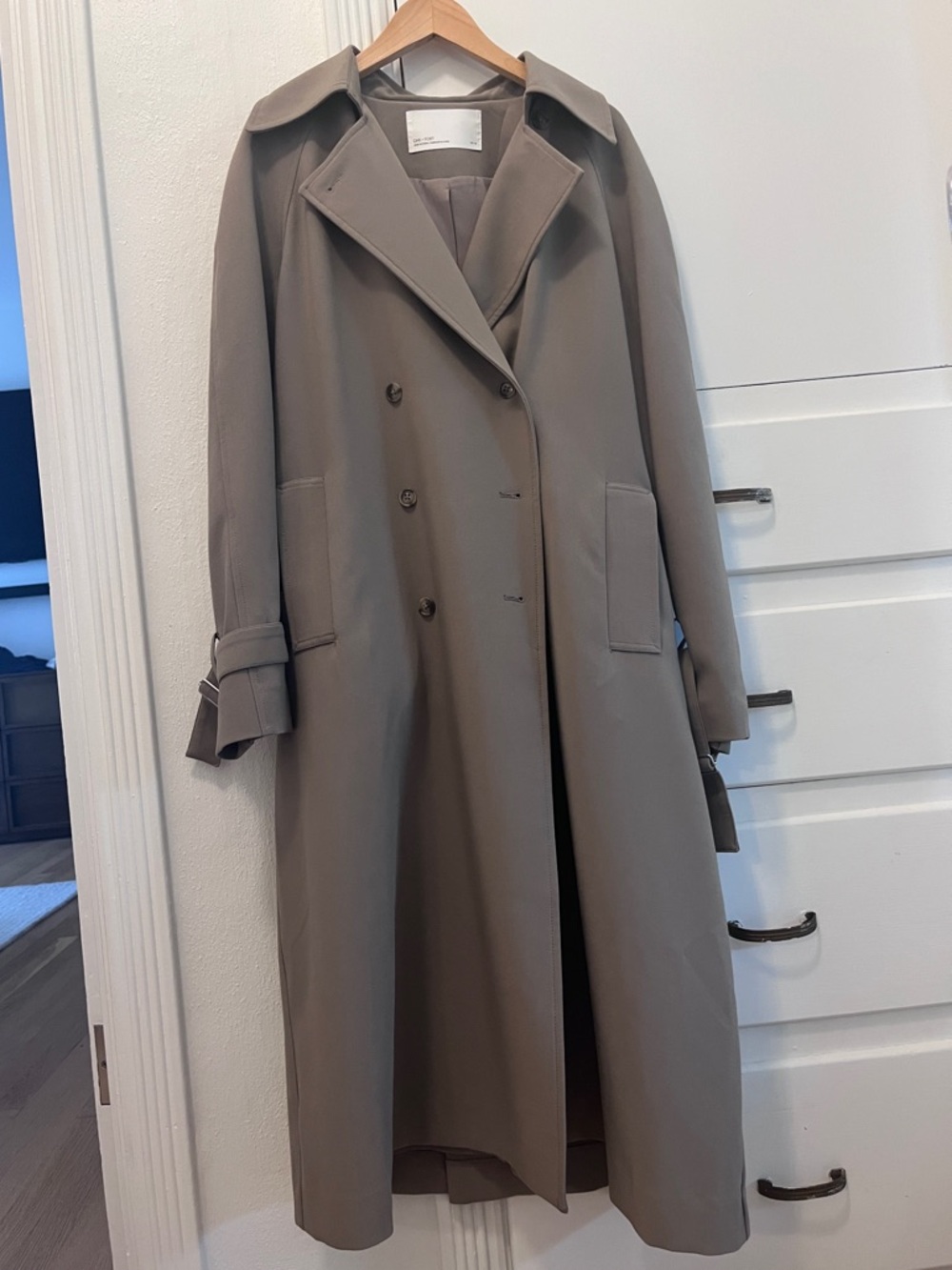 OAK + FORT Brindle Oversized Trench Coat - Picture 2 of 9